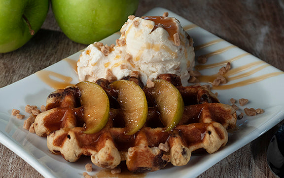 30 Count Case of Large Liege Belgian Pure Maple Syrup and Butter Bulk Pack Waffles