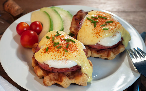 40 Count Case of Medium Liege Belgian Butter Bulk Pack Waffles