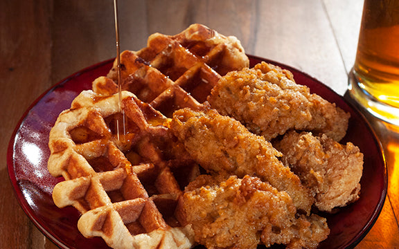 30 Count Case of Large Liege Belgian Pure Maple Syrup and Butter Bulk Pack Waffles