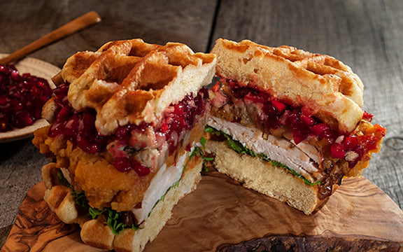 30 Count Case of Large Liege Belgian Pure Maple Syrup and Butter Bulk Pack Waffles