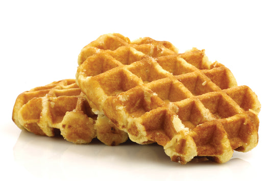 40 Count Case of Medium Liege Belgian Pure Maple Syrup and Butter Bulk Pack Waffles