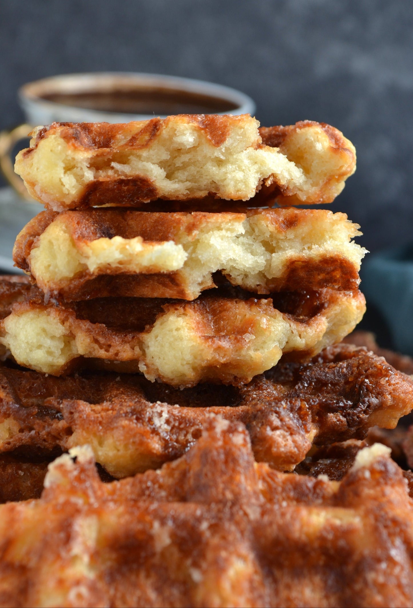 50 Count Case of Small Liege Belgian Butter Bulk Pack Waffles