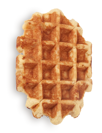 30 Count Case of Individually Wrapped (IW) Large Liege Belgian Pure Maple Syrup and Butter Waffles