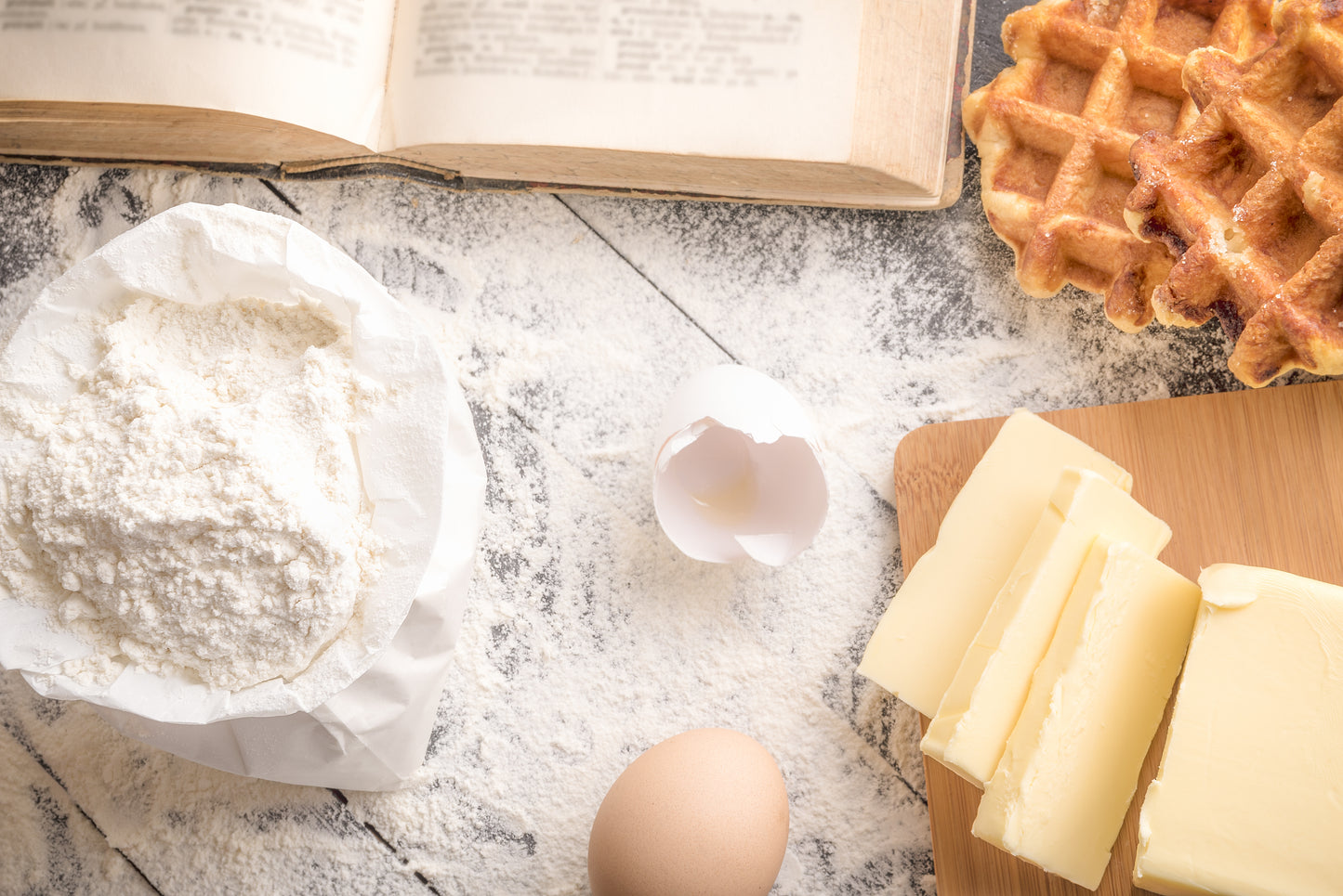 40 Count Case of Individually Wrapped (IW) Medium Liege Belgian Pure Maple Syrup and Butter Waffle