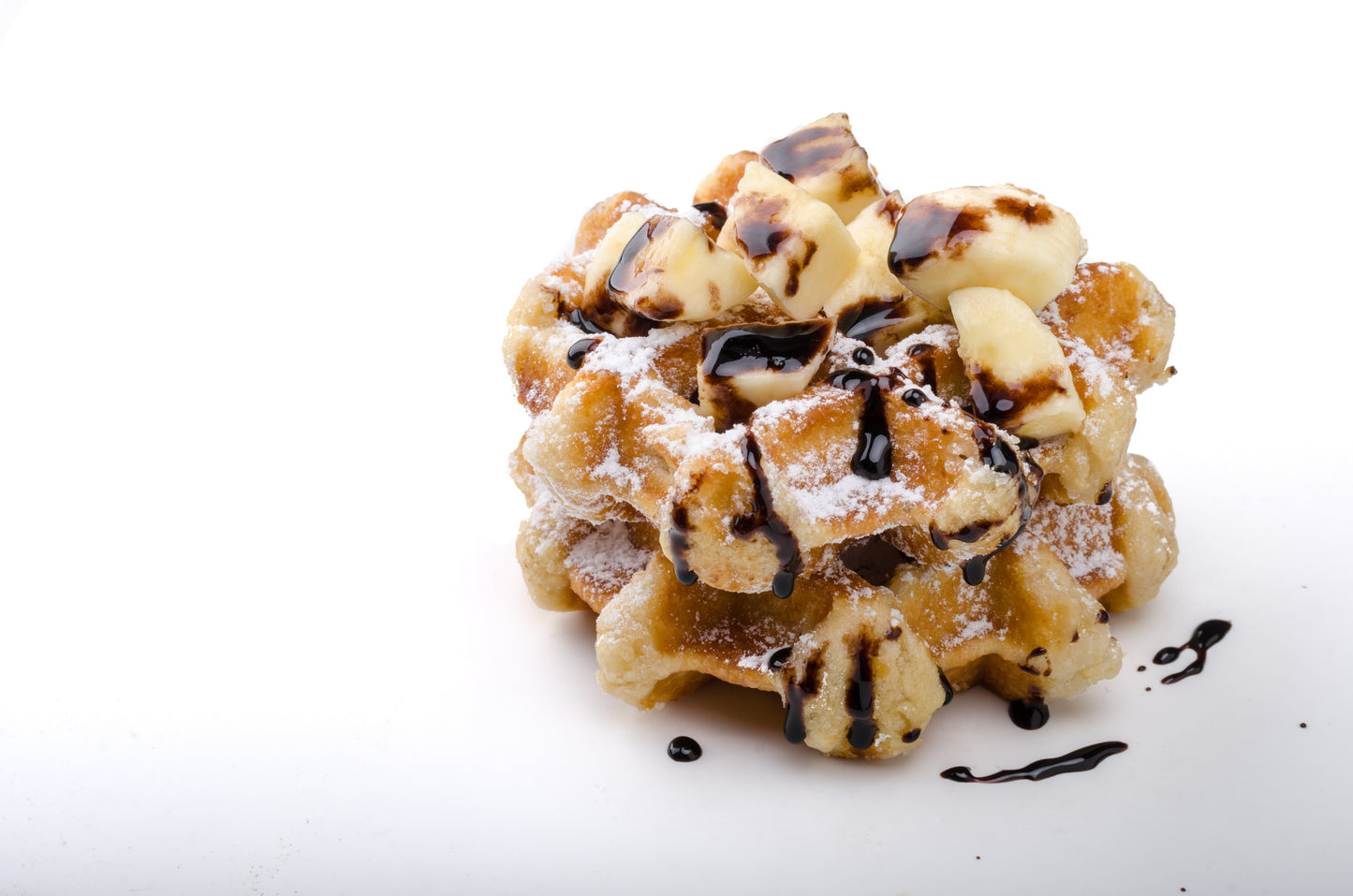 30 Count Case of Large Liege Belgian Dark Chocolate Chip Bulk Pack Waffles