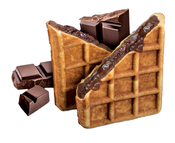 48 Count Case of Liege Belgian Chocolate Filled Bulk Pack Waffles